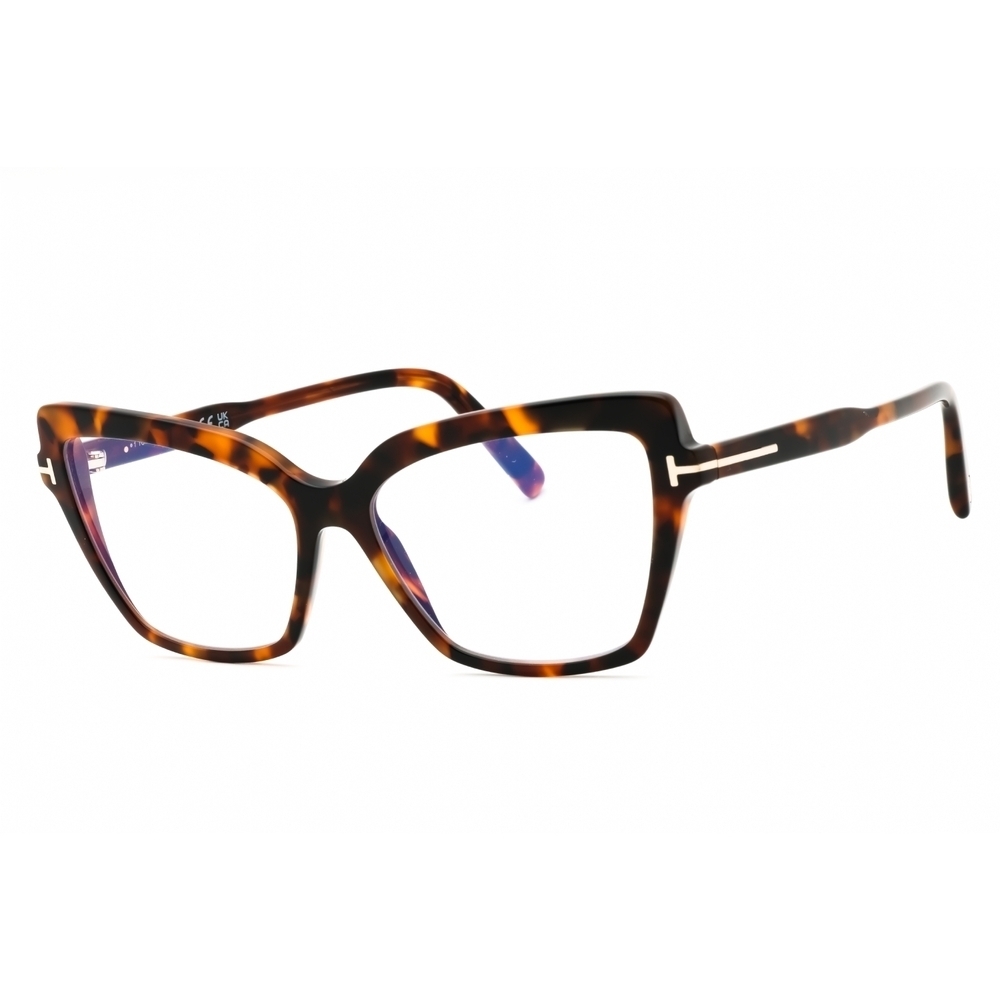 NWT Tom Ford FT5948-B Dark Havana Cat Eye 55mm Eyeglasses